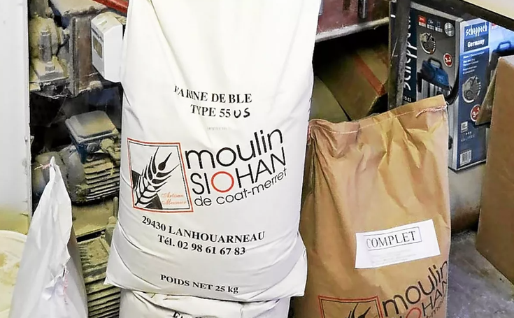 Farine provenant du Moulin de Siohan 
